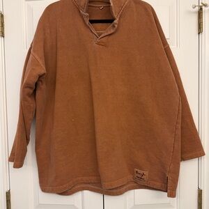 Sloppy Joe Tan Collar Sweatshirt - size 2